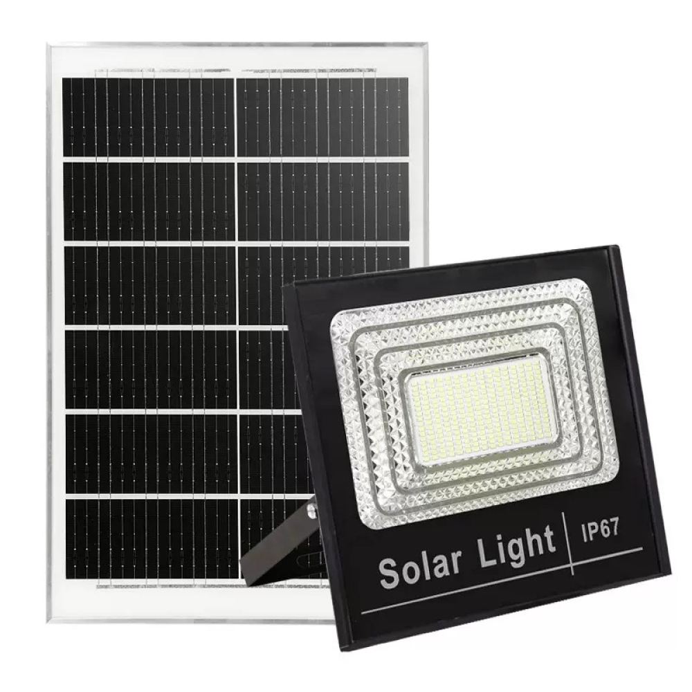 Home Security Flood Lights - ไฟสปอตไลท์ LED พลังงานแสงอาทิตย์ประสิทธิภาพสูง สำหรับใช้ภายนอกอาคาร ไฟรักษาความปลอดภัยในสวน กันน้ำ