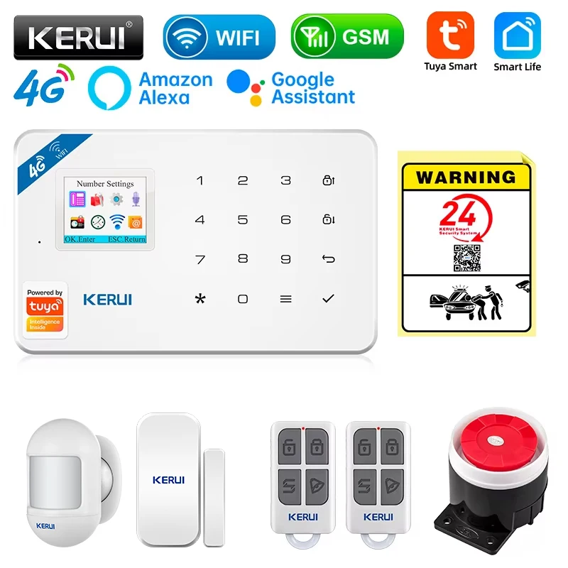 Sim Gsm Alarm - KERUI Security Alarm System ชุด W184