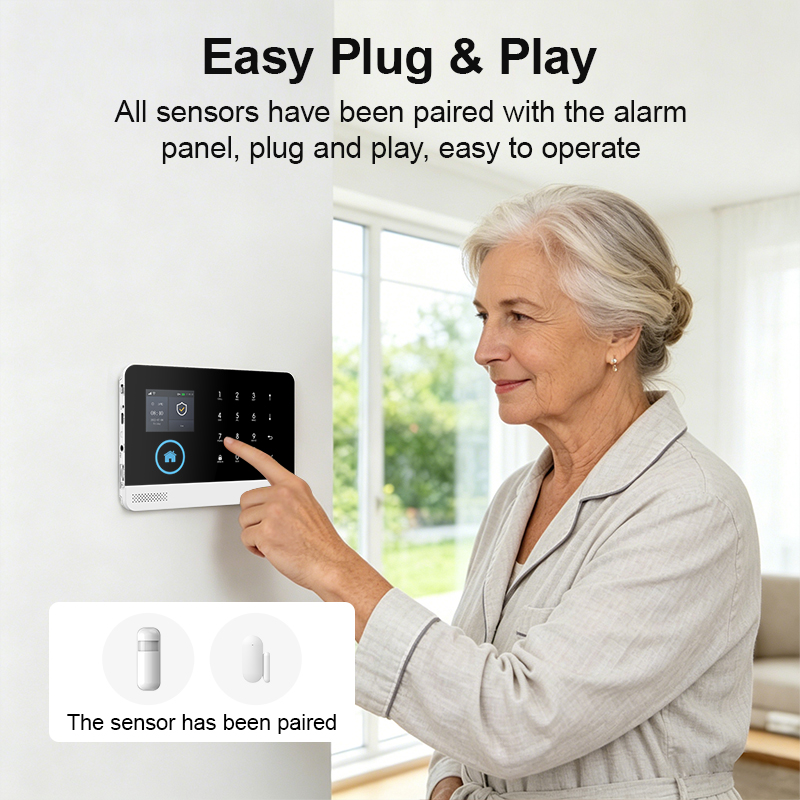 ระบบเตือนภัยสมาร์ทโฮม WiFi GSM - Home Security Front Door Camera บทวิจารณ์และราคา