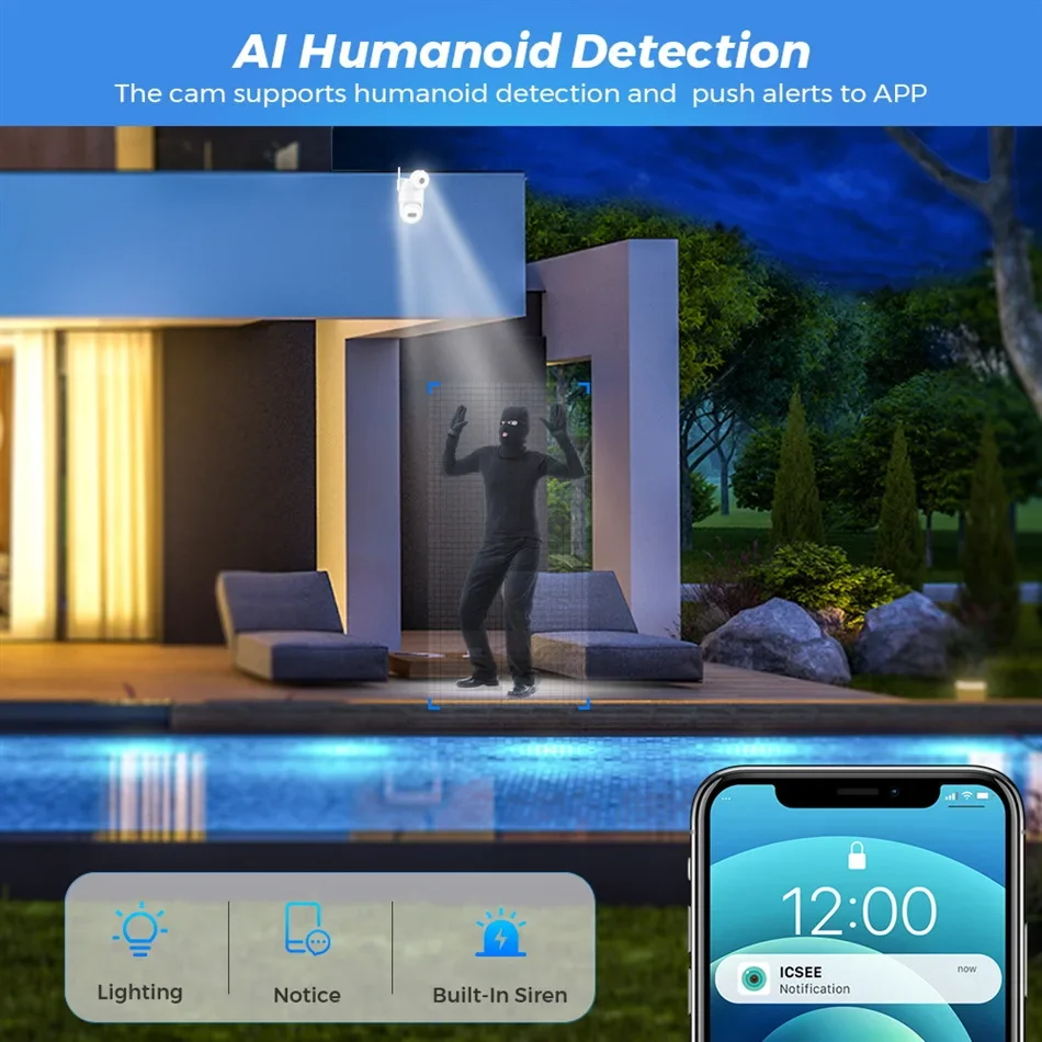 กล้องรักษาความปลอดภัยไร้สาย เล - Home Security Flood Lights บทวิจารณ์และราคา