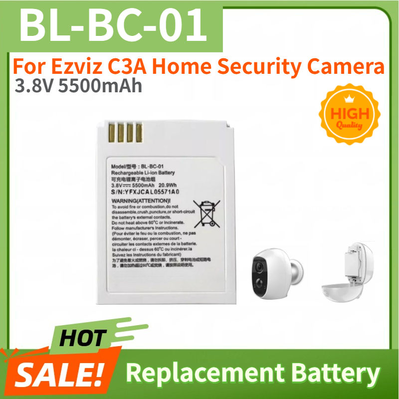 แบตเตอรี่คุณภาพสูง 3.8V 5500mA - Home Security Battery Replacement บทวิจารณ์และราคา