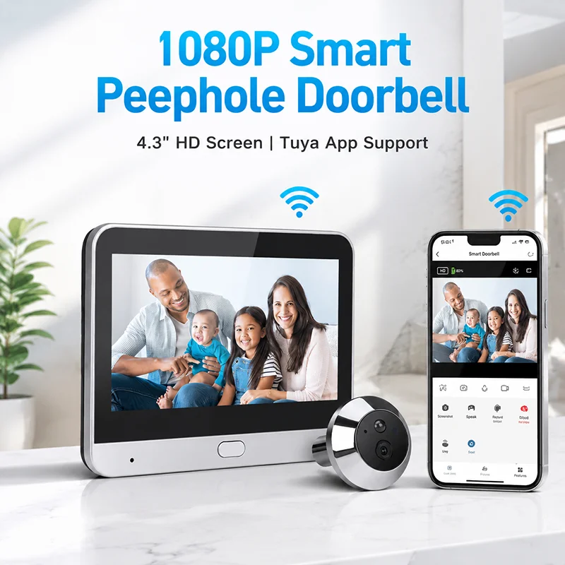 กล้องตาแมวประตูดิจิทัลไร้สาย 3 - Home Security Front Door Camera บทวิจารณ์และราคา