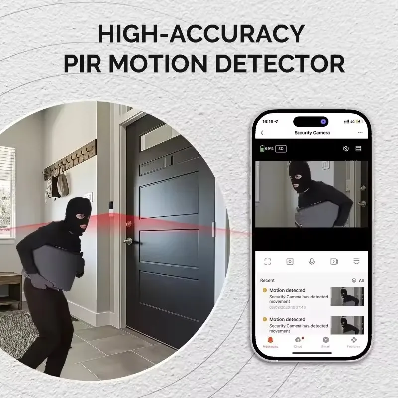กล้องวิดีโอดอร์เบลล์ไร้สาย Moe - Home Security Robot บทวิจารณ์และราคา